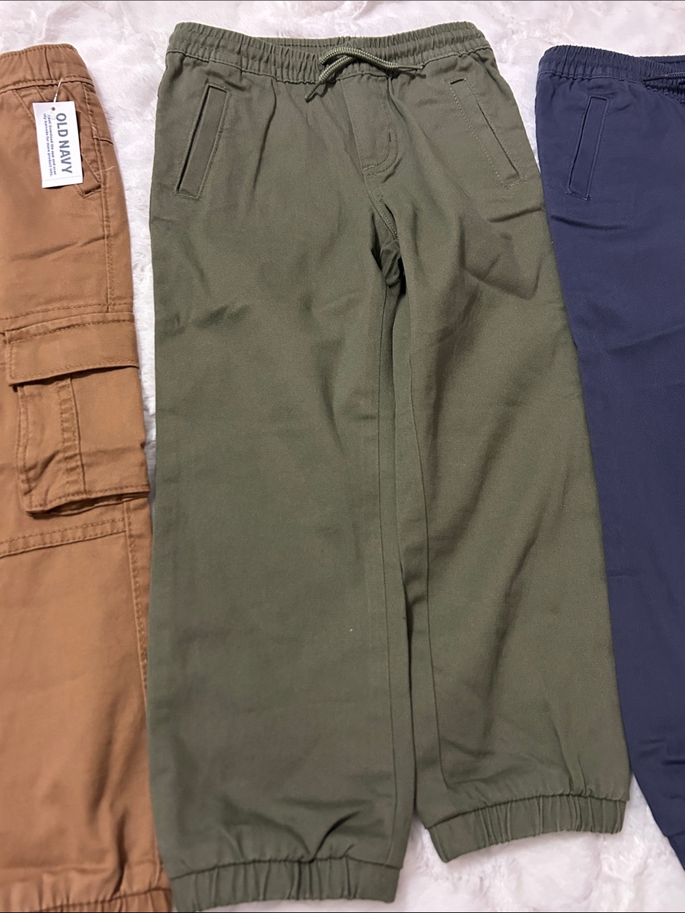 Old Navy Kids Jogger Pants in Brown, Olive & Navy - Picture 3 of 6